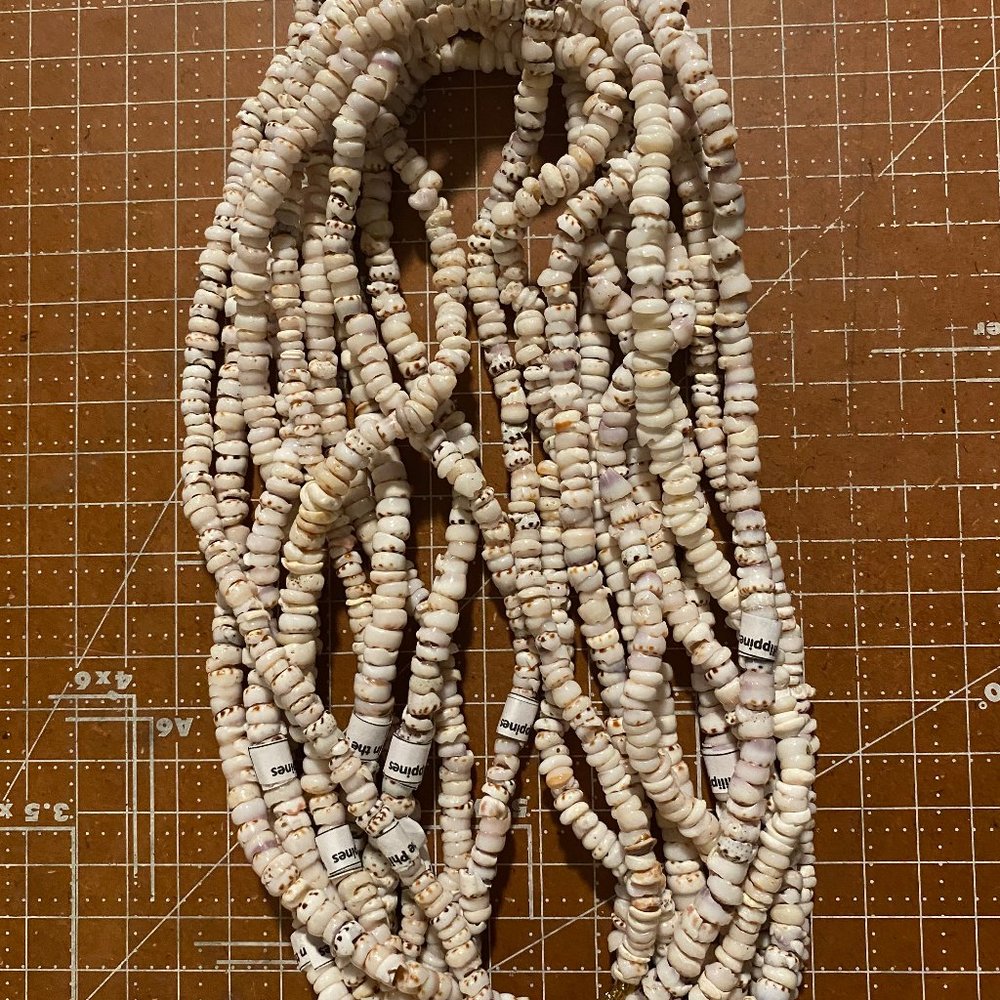 Bundle of 12 18" Puka Shell Necklace Choker - Hand Made